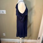 Nordstrom Dee Elly Shoulder Detail Swing A Line Dress Navy - size Large Photo 5