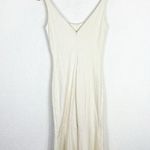 Amanda Uprichard  Parker Midi Dress Small Ivory Mermaid Drop Waist Sleeveless Photo 13