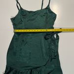 Wild Fable  green satin wrap dress Photo 4
