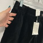 3.1 Phillip Lim  Black Velvet Cuffed Trouser Shorts Photo 2
