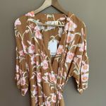 Roxy NWT  Privy Places Kimono Wrap Dress‎ Brown S Photo 7