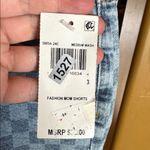 Almost Famous NWT  Juniors' Checkered Cutoff Shorts Medium Wash Size 3 Photo 5