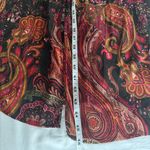 ZARA  paisley print long sleeve v-neck button down midi dress size small boho Photo 8