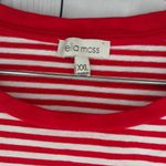 Ella Moss  Red And White Striped Women's Top Photo 2