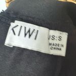 Kiwi Black Fringe Stud Belted‎ Skirt Size Small Photo 6