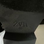 ZARA  Buckle Women’s US 6.5 Leather Knee High Boot Straps Brown Distressed Photo 5