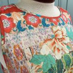 Johnny Was  Cotton Midi Dress Size Small Boho Patchwork Cottagecore Floral Photo 2