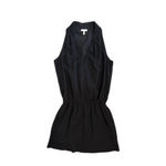Joie  | Black V Neck Mini Dress 100% Silk Lined Size XS Quiet Luxury Capsule Photo 2