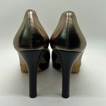 Gucci Authentic Gorgeous Metallic Nappa Silk Block Heel Shoes **Size 7** Photo 3