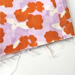 ZARA Shorts Womens US 6 Purple Orange Poppy Floral 90s High Rise Raw Hem Photo 2