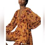 Anthropologie Hutch x  - Long-Sleeve Deep-V Floral Romper Sz S Photo 10