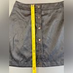 Kittenish  Black‎ Mini Skirt snaps up front Size Medium Photo 4
