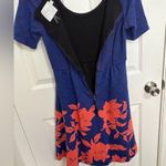 HD in Paris Anthropologie  Cobalt Blue Blushed Blooms Dress Photo 4
