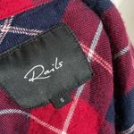 Rails  • Red Plaid Crimson Navy Clara Button Down Top Photo 8