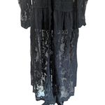 Staccato Black Lace Duster Kimono Large L Gothic Romantic Whimsigoth Cardigan Photo 3