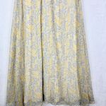 Likely Lucy Dress Size 8 NEW Green Tea Multi Lined Cut Out Hem Slit Georgette Photo 7