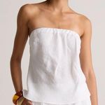 Quince  100% European Linen Strapless Top NWT Photo 0