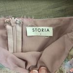 Storia  Stacy Sequin Floral Multi Puffed Sleeve Sparkle Babydoll Mini Dress L Photo 6