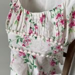 Majorelle  Floral Blouse in White and Pink Photo 4