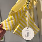 NEW STAUD Kai Striped Poplin Halter Top Yellow Stripped Size 12 Photo 7