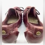 UGG  AUSTRALIA Women's NICCO Leather Studded CALF HAIR Heels Size 7 Rum color Photo 6