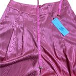 Veronica Beard  Leonor Floral Print Linen Blend Crop Wide Leg Pants Melon 10 NWT Photo 4