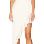 Revolve  NWOT More to Come Milly Asymmetrical Dress - Ivory - Medium Photo 0