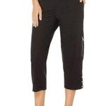 Rafaella New! Women's Poplin Black Capri Pants With Pockets Size 14 Photo 0