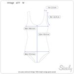 Jantzen one piece swimsuit Vintage 1980s bright orange green purple Photo 2