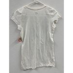 SO White Womens V-Neck Tee With Abstract Flag Graphic By Photo 4