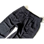 Ellen Tracy NWT Black Soft Fluid Stretch Crepe Pleated Pull-on Crop Ankle Pant 6 Photo 4