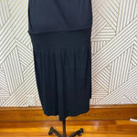 James Perse Dropped Waist Blouson Tank Dress Black Size 4 / XL Photo 7