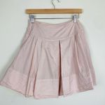 Marciano pale petal pink pleated silk mini skirt with tulle underlay. Size 4 Photo 3