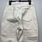 H&M Abercrombie & Fitch The Dad High Rise Jeans Ankle 28/6 Cross Over Waist Raw Hem Photo 5