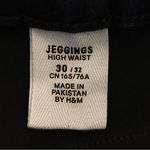 H&M &DENIM SUPER DARK WASH INK BLUE, DARK HARDWARE SKINNY! TALL Photo 4