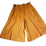 Lane Bryant ‎ Womens High Rise Ramie Blend Cropped Wide Leg Pants Rust Size 14/16 Photo 3