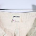 L'Agence Women's Marjorie Mid Rise Slouch Straight Leg Cotton Pants Oat Neutral Photo 1