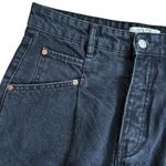 Free People EUC We The Free Black Wide Leg High Rise Button Fly Jeans Size 27 Photo 2