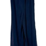 ASOS NWT Native Youth Wide Leg Crop Pants Snap Button Detail Navy Size XS NEW Photo 6