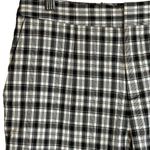 Elie Tahari Plaid Straight-Leg Crop Trousers Black White Plaid Size 6 Photo 5