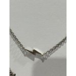 silver tone lightning bolt‎ necklace Photo 1