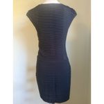 Flapper‎ Style Retro Black Mini Dress Rose Detail Silk Blend Medium Photo 2