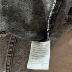 Kancan Women'sā Distressed Frayed Hem Denim Light Blue Jacket Sz Large Gray Photo 4