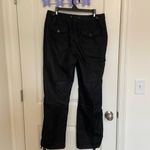 NWOT Bamboo Traders women’s black shimmery cinched‎ hem cargo pants size 10 Photo 4