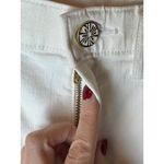 Lilly Pulitzer  Jeans Women 8 White Cotton High Rise Ankle Pants‎ Preppy Coastal Photo 6