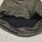 Alexis Larissa Lace Pencil Skirt Gold Metallic Mesh Black Lined Size Small NWT Photo 7