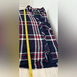 Rails Rayon Flannel Boxy Dolman Sleeve Button Up Shirt Navy Red Size Medium Photo 3