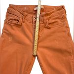 Pilcro by Anthropologie High Rise Bootcut in Rust Orange Distressed Jeans Sz 26 Photo 3