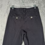 Anthropologie Pants Womens 4 Black Embroidered Side Stripe High Rise Boho Preppy Photo 4