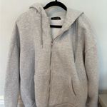 BP  Light Gray Zip-Up Hoodie Photo 1